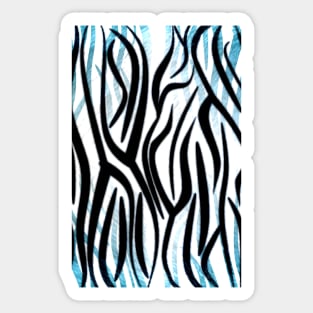 Abstract Zebra Print Sticker